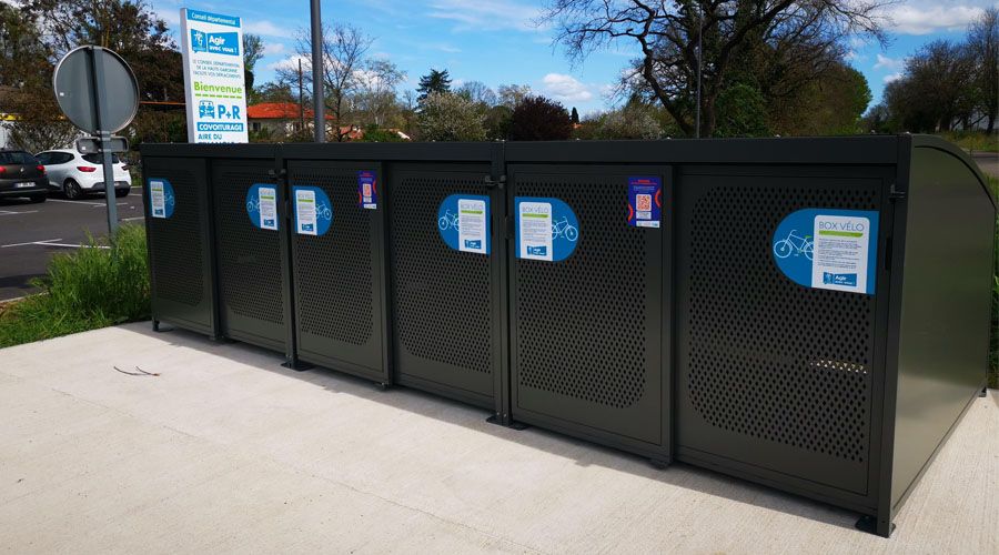 Haute-Garonne : des box vélos sur les aires de covoiturage pour encourager l’intermodalité alvéole plus