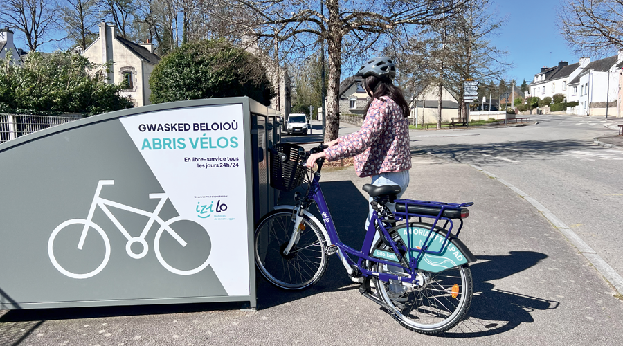 Lorient Agglomération : des box vélos pour stationner son vélo en toute sécurité en intermodalité alvéole plus