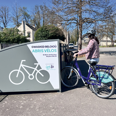 Lorient Agglomération : des box vélos pour stationner son vélo en toute sécurité en intermodalité alvéole plus